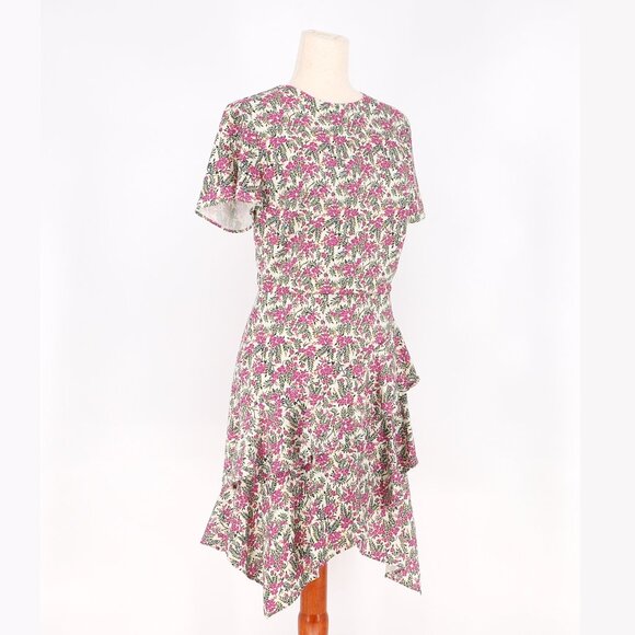 STYLESTALKER Moana Mini Dress Ruffles Cutout Back Floral Hourglass Size S - Picture 4 of 9